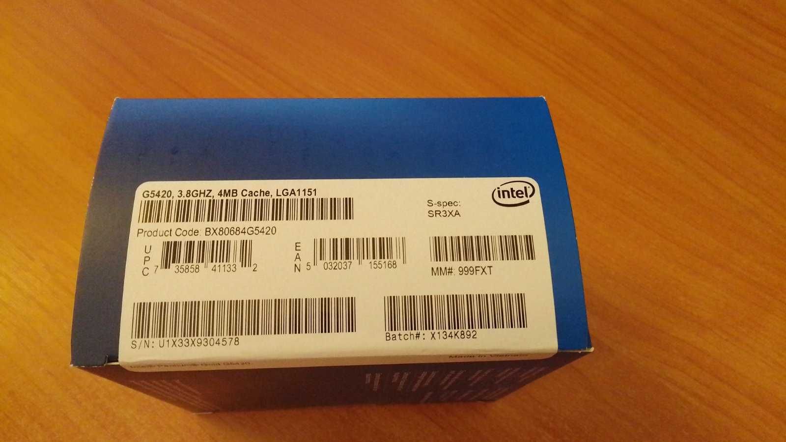 Intel Pentium Gold G5420 Coffee Lake-S 3800Mhz Box (BX80684G5420)