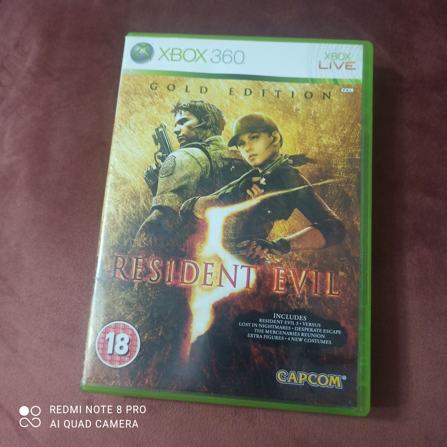 Resident Evill 5 xbox 360 Gold Edition xbox360 Resident Evill 5