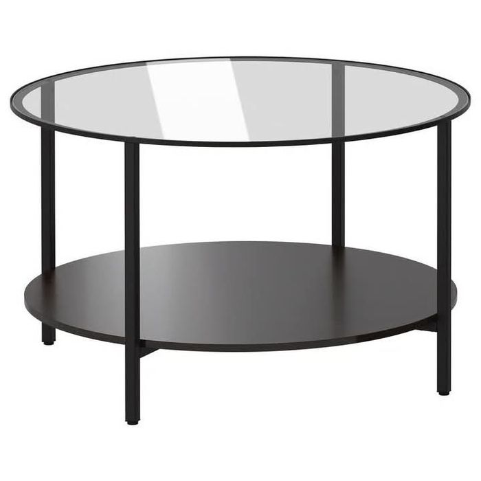 Mesa de apoio ou outros (tampo de vidro 75cm)