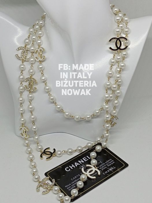 Korale sztuczne perły cc 160cm  chanel