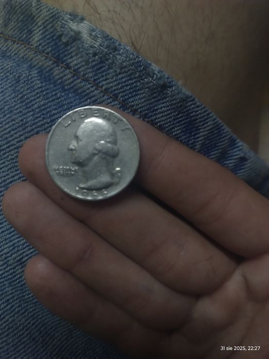 Ćwiartka dolar 1966 roku odwrócona unikat okazja