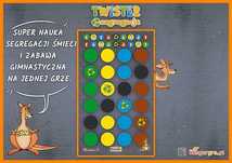 TWISTER segregacja śmieci EKO GRA podłogowa XXL dla DZIECI