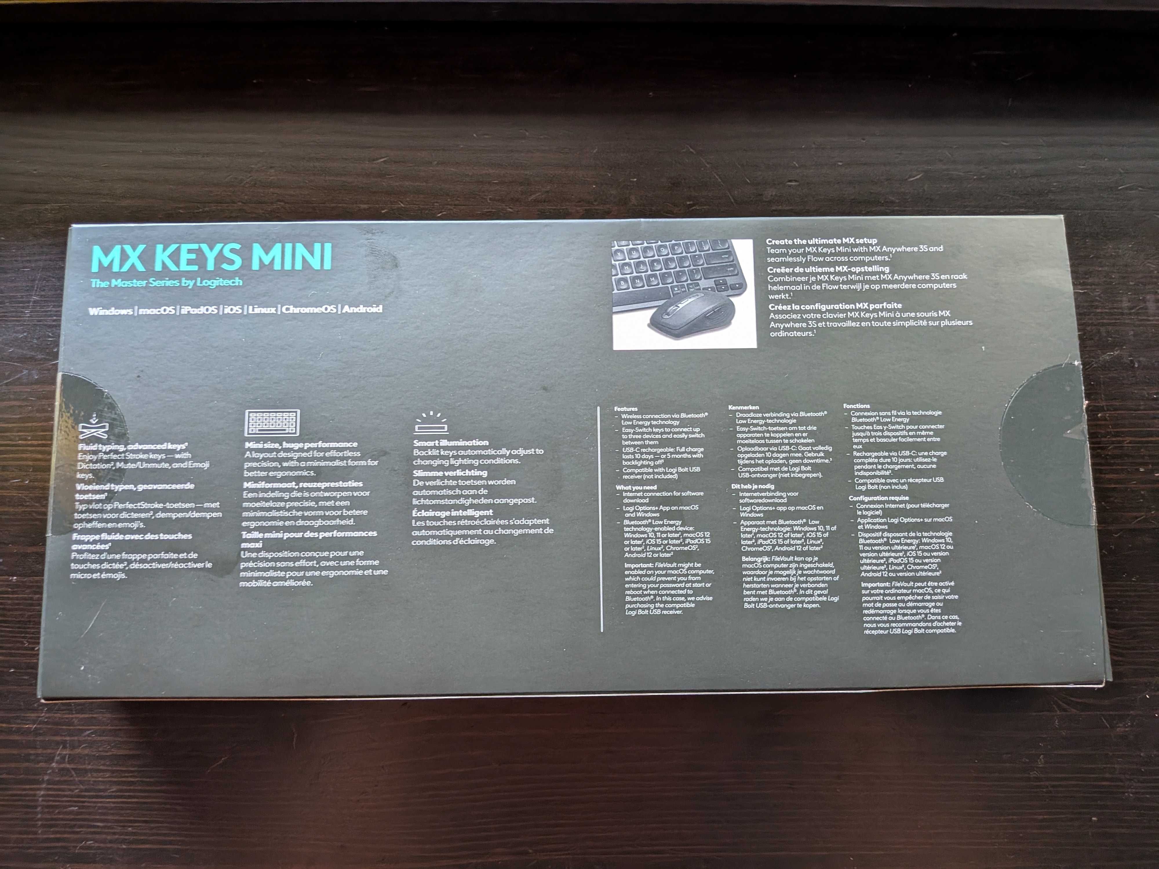 Teclado Logitech MX Keys Mini Bluetooth Graphite