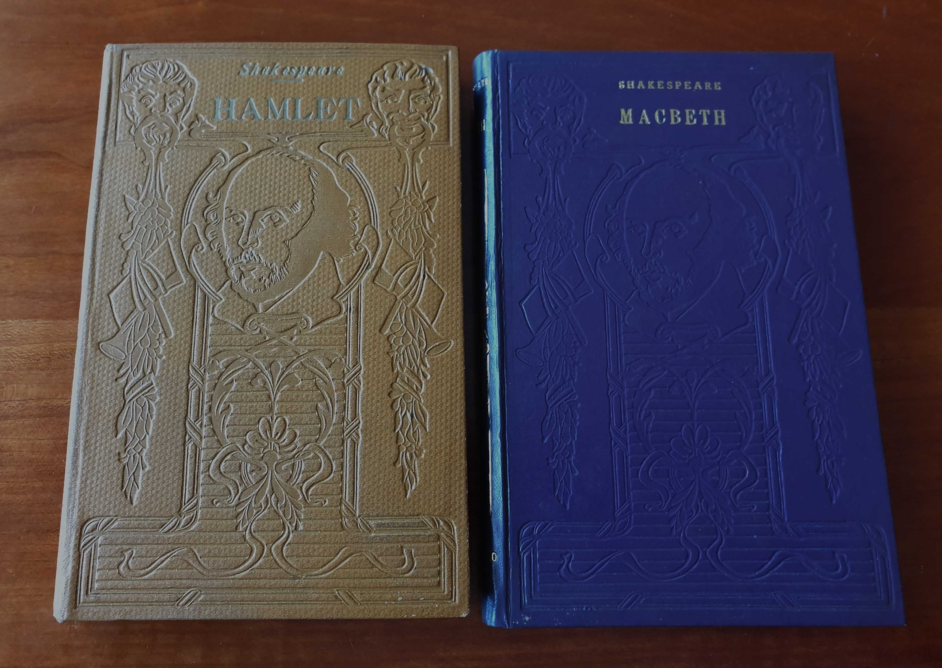 Hamlet e Macbeth de W. Shakespeare encadernados