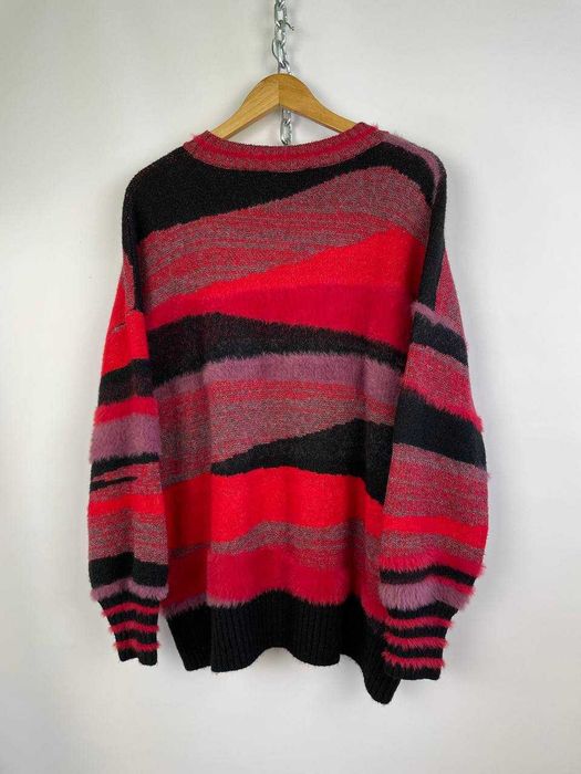 Жіночий оверсайз светр пуловер desigual red multi pullover