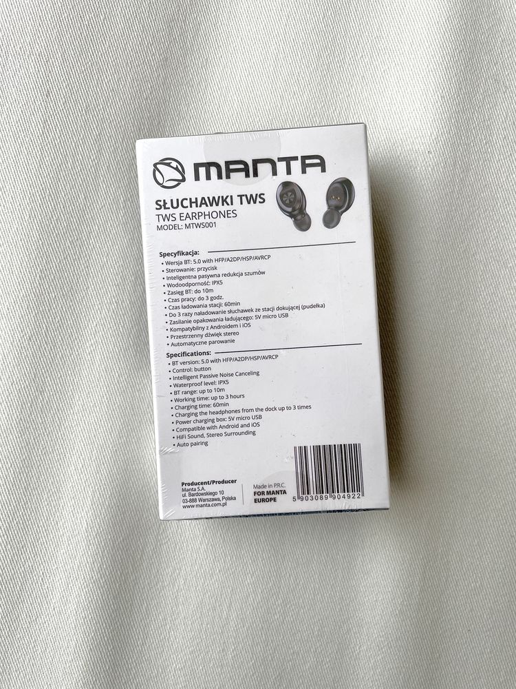 Słuchawki Manta MTWS001