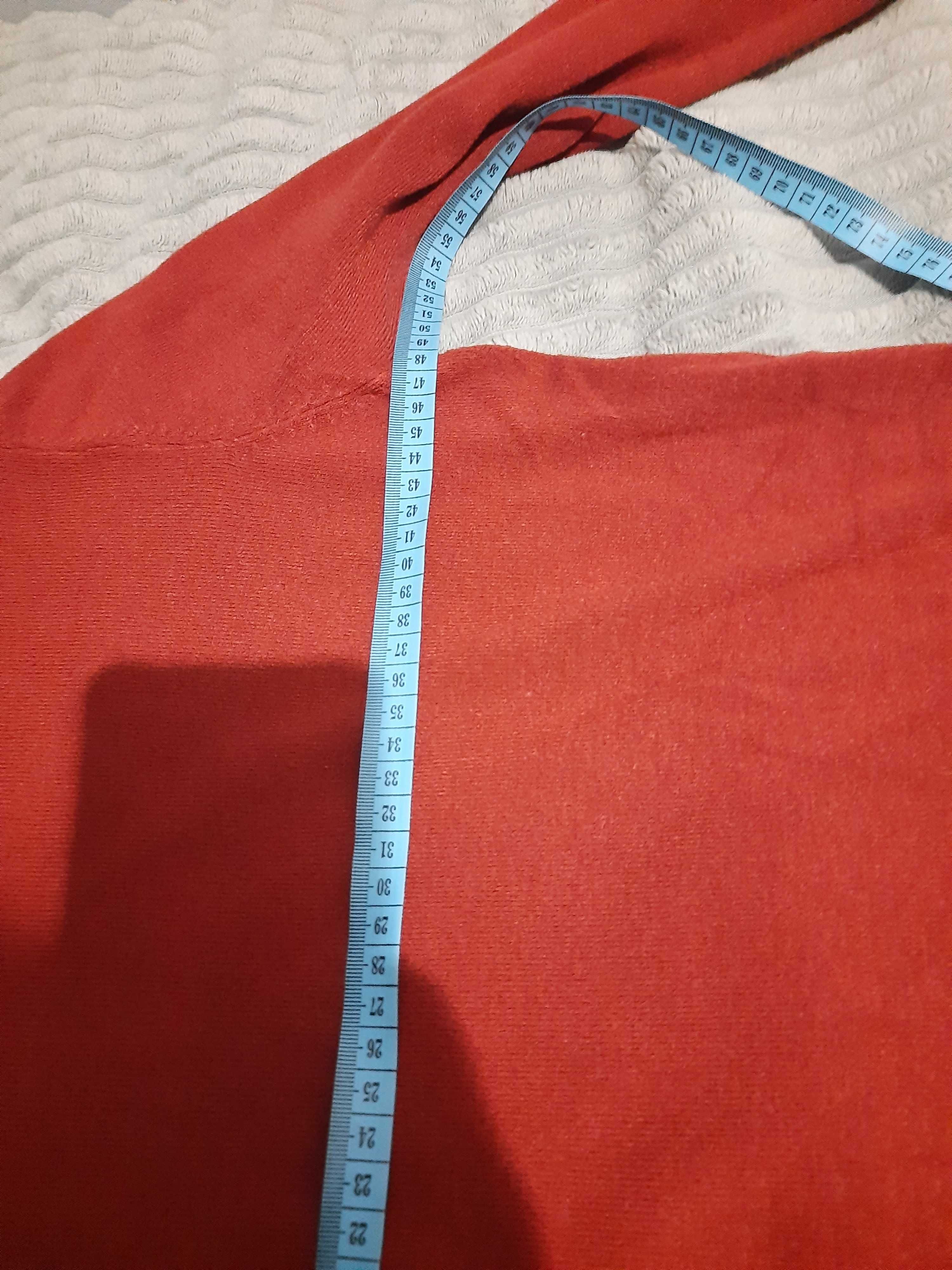 Sweter męski L czerwony/palona cegła