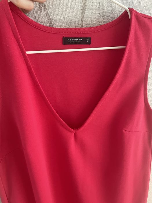 Prosta Malinowa Sukienka Reserved 36/S