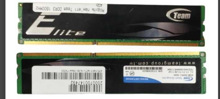 Модулі 2шт  Team DDR3 1600MHz 4Gb (TED34G1600HC11BK)