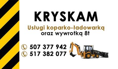 Usługi koparko-ładowarka i minikoparka