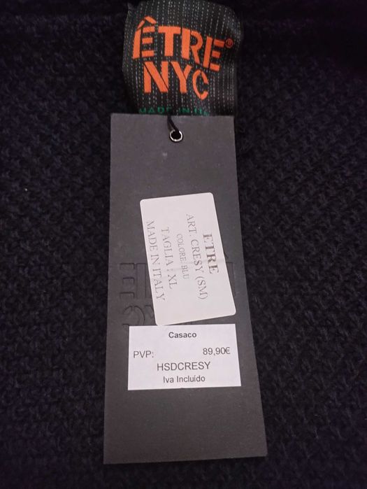 Casaco Novo para Homem