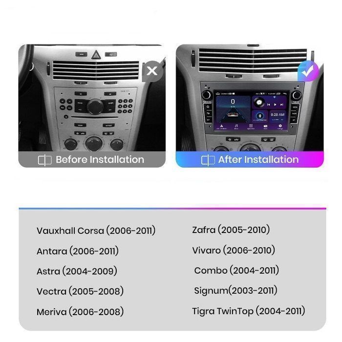 Radio nawigacja Opel Astra H Vectra C Zafira Corsa Vivaro Android 6GB