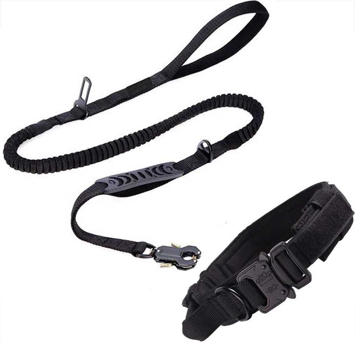 Тактичний ! Нашийник та повідок для собак Комплект амуніції собаки К9