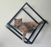 Loft metalowa półka legowisko cat me up naścienne na ścianę dla kota h