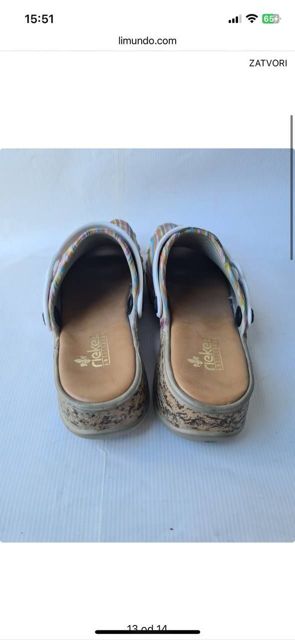 Обувь rieker летняя обувь Original RIEKER ANTISTRESS prelepe papuce 39