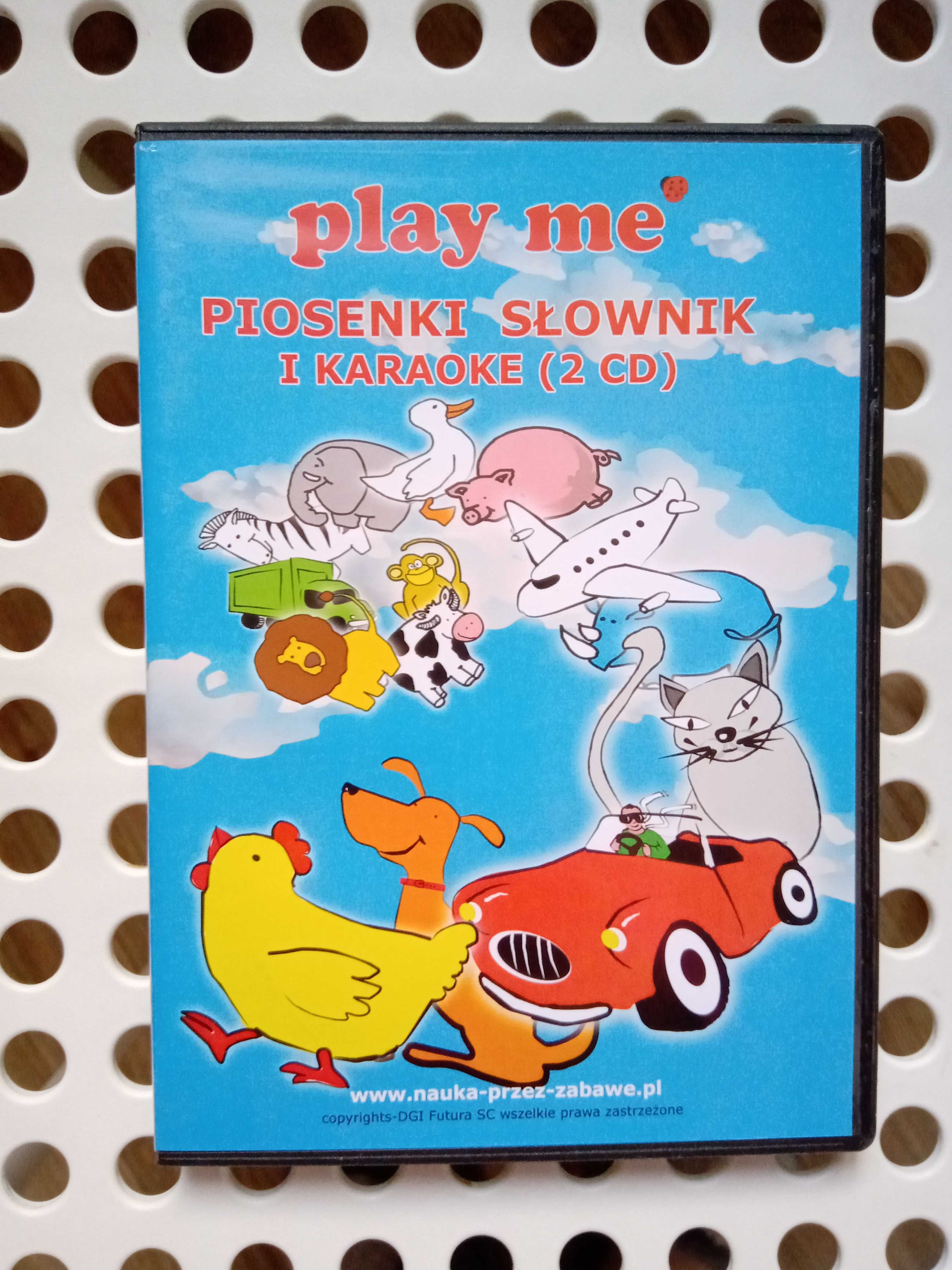 zestaw płyt CD piosenki, karaoke, śpiewnik Angielski Play me Kiddo