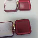 2 aliancas novas nunca usadas 9 kilates, marca de ouro,