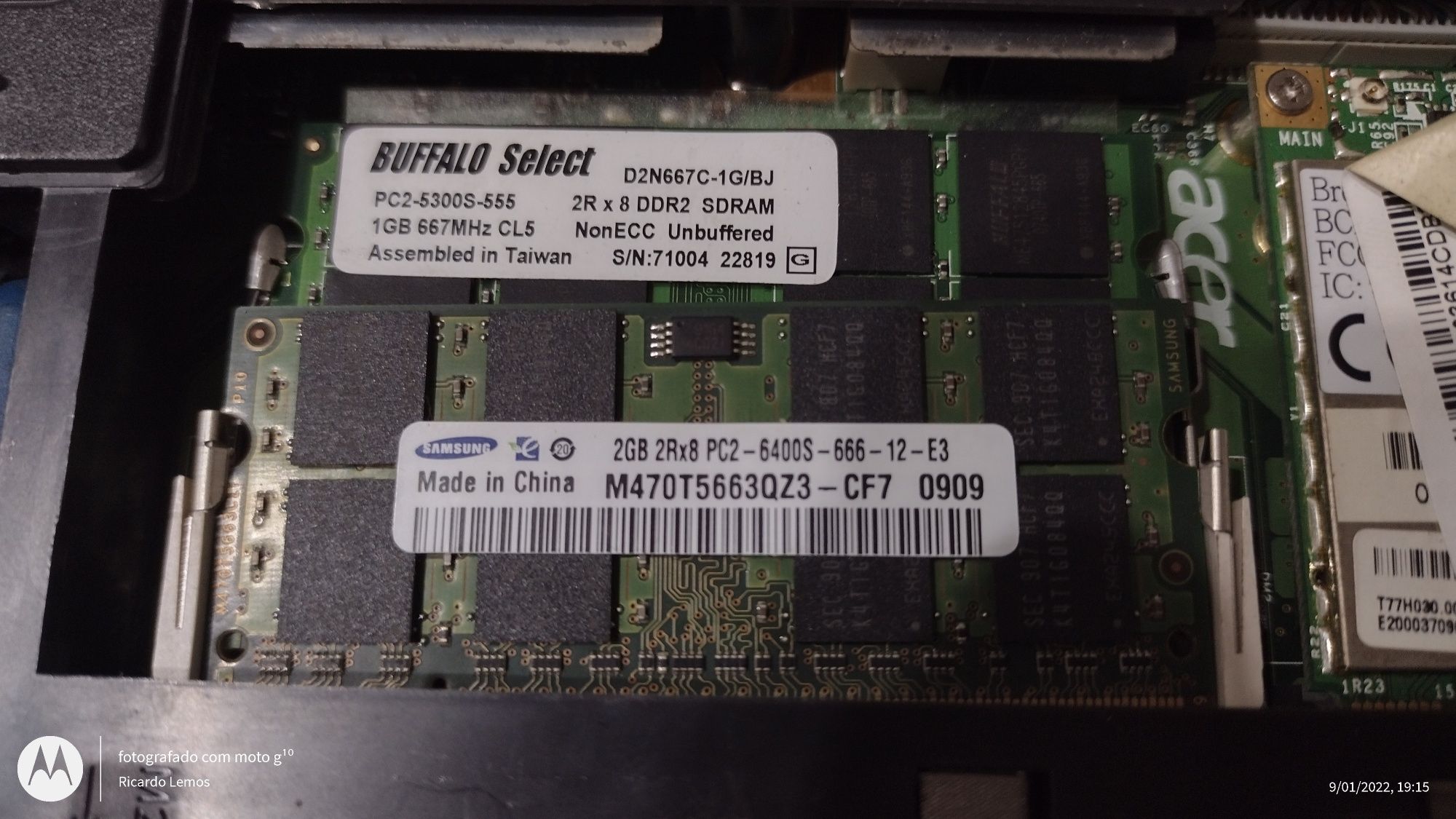 Memorias Ram  DDR2 PC2 e PC3