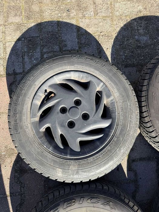 Koła Fiat Panda 4x98 58.1 155/80/r13 Opony Zimowe prawie jak nowe