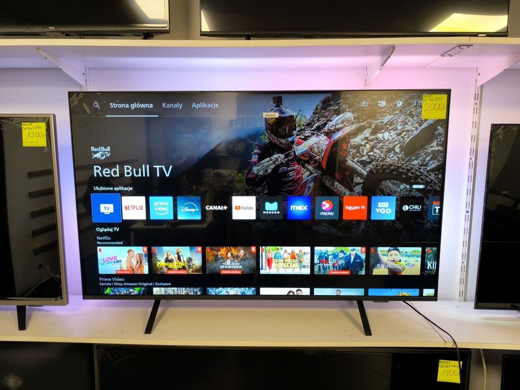 Nowy Philips 55 cali 4K UHD hdr Smart WIFI DVB-T2 HEVC 55PUS8359 gw12m