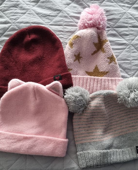 Zestaw czapek dla dziewczynki