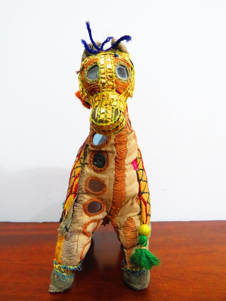 Cavalo em tecidos.
