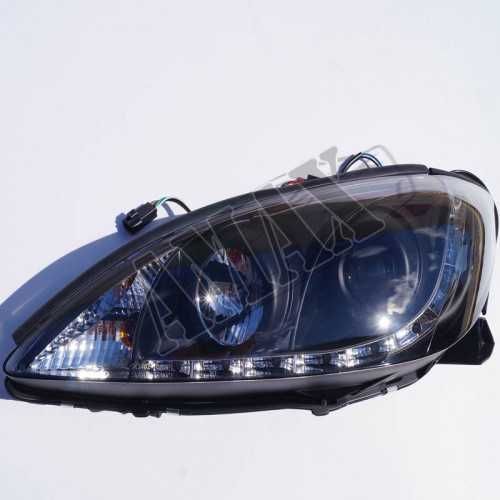 Передние фары оптика Toyota Camry 30 (2002-2006) тюнинг линза LED