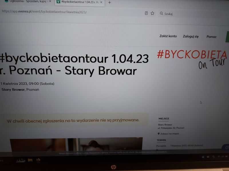 bilet #byckobietaontour 1.04.23 r. Poznań - Stary Browar