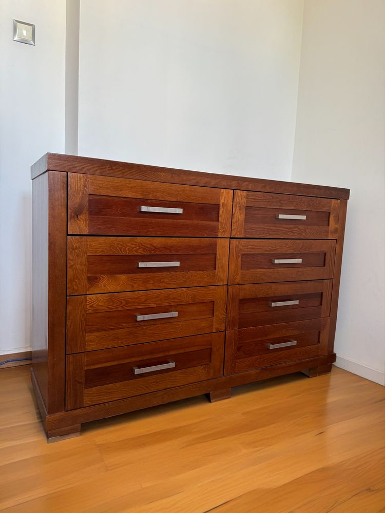 Komoda lite drewno dąb palisander