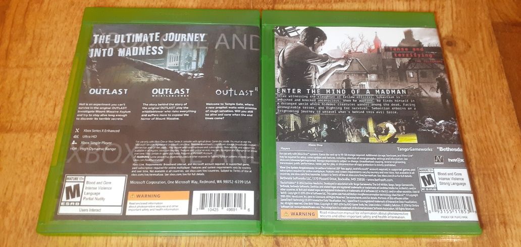 Outlast II i The Evil Within Xbox One Warszawa