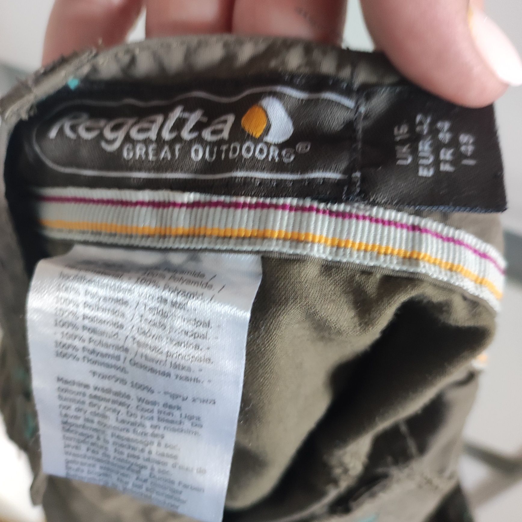 Regatta spodnie trekkingowe rybaczki letnie cienkie bojówki 42
