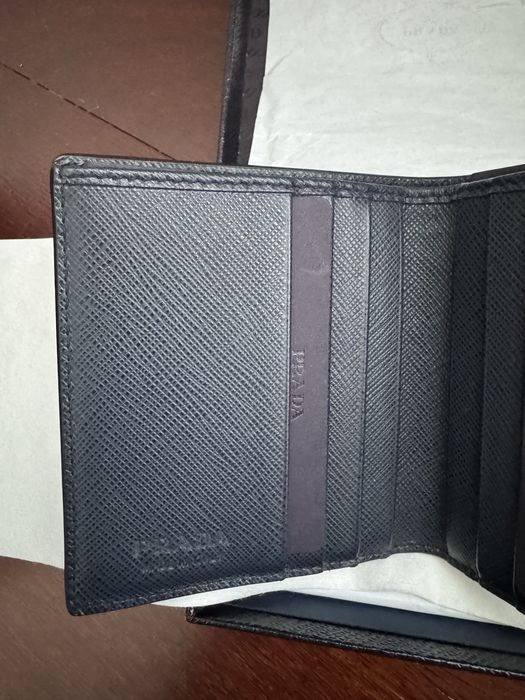Carteira Prada Homem Preto/Azul