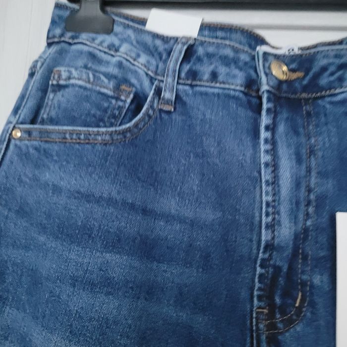 Spodnie jeansowe m.sara I dzwony dzianina