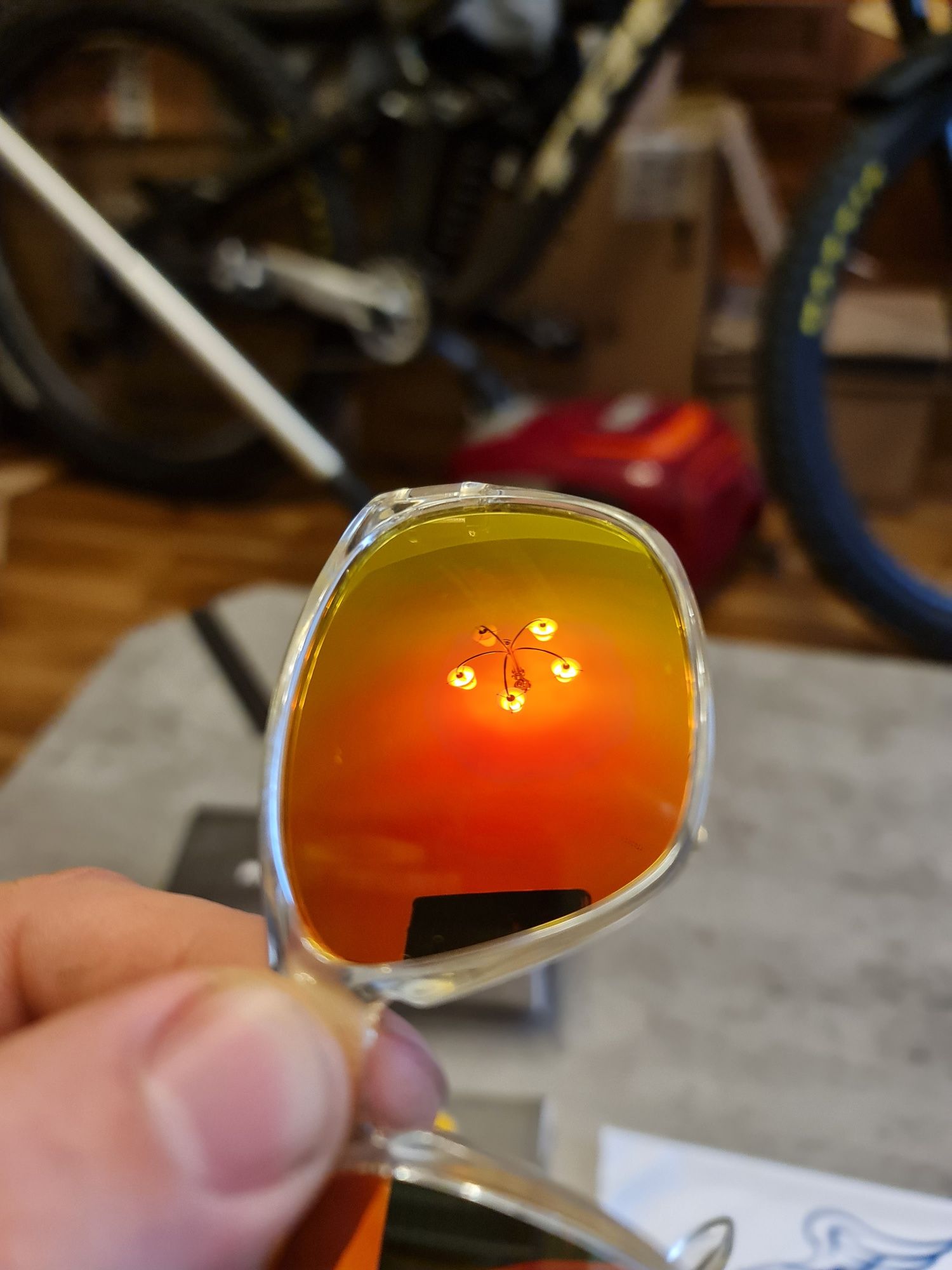 Okulary przeciwsłoneczne Rudy Sensor Crystal Gloss Orange Adam Małysz