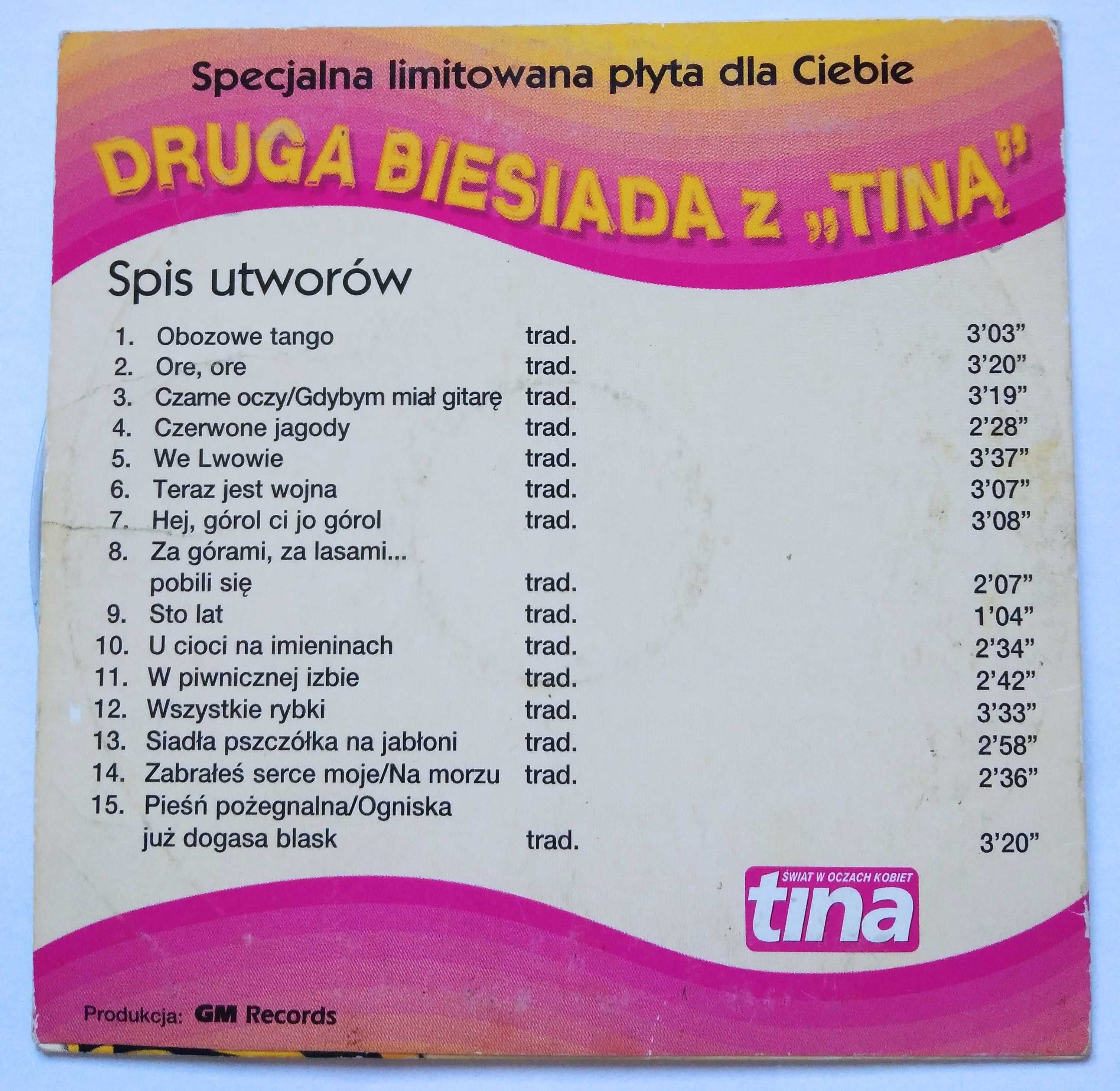 CD "Biesiada z Tiną" - wydawnictwo okolicznościowe