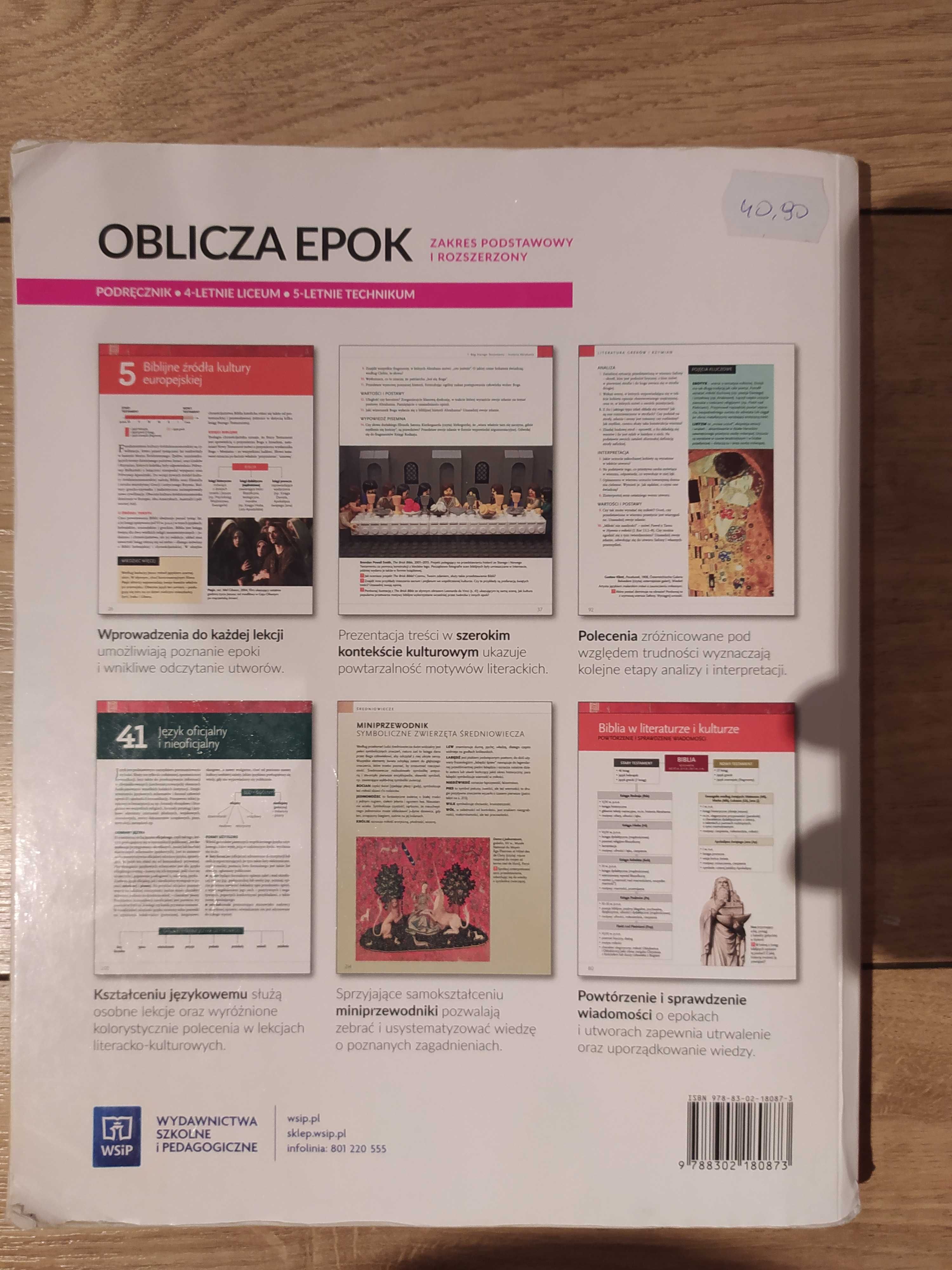 OBLICZA EPOK 1.1 Język Polski