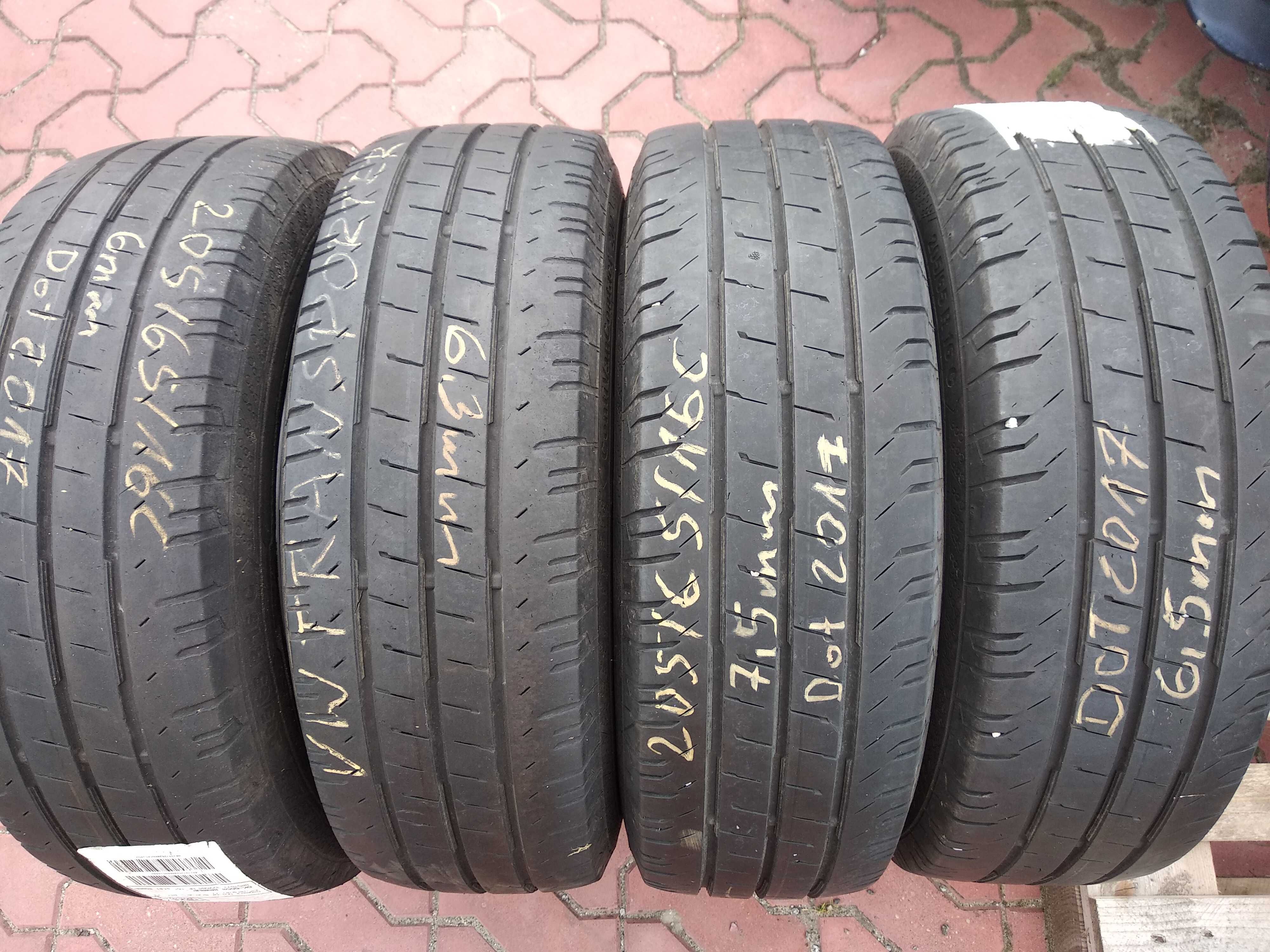 4x koła 16 VW Transporter T5 T6 + opony 205/65R16C