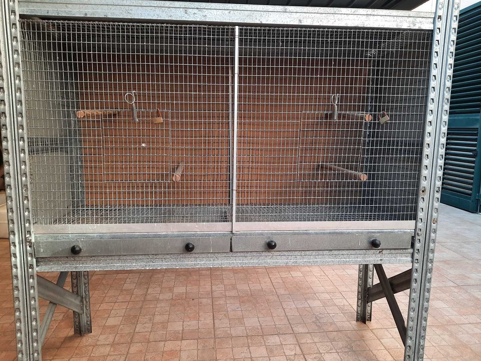 Gaiolas galvanizadas para Psitacídeos