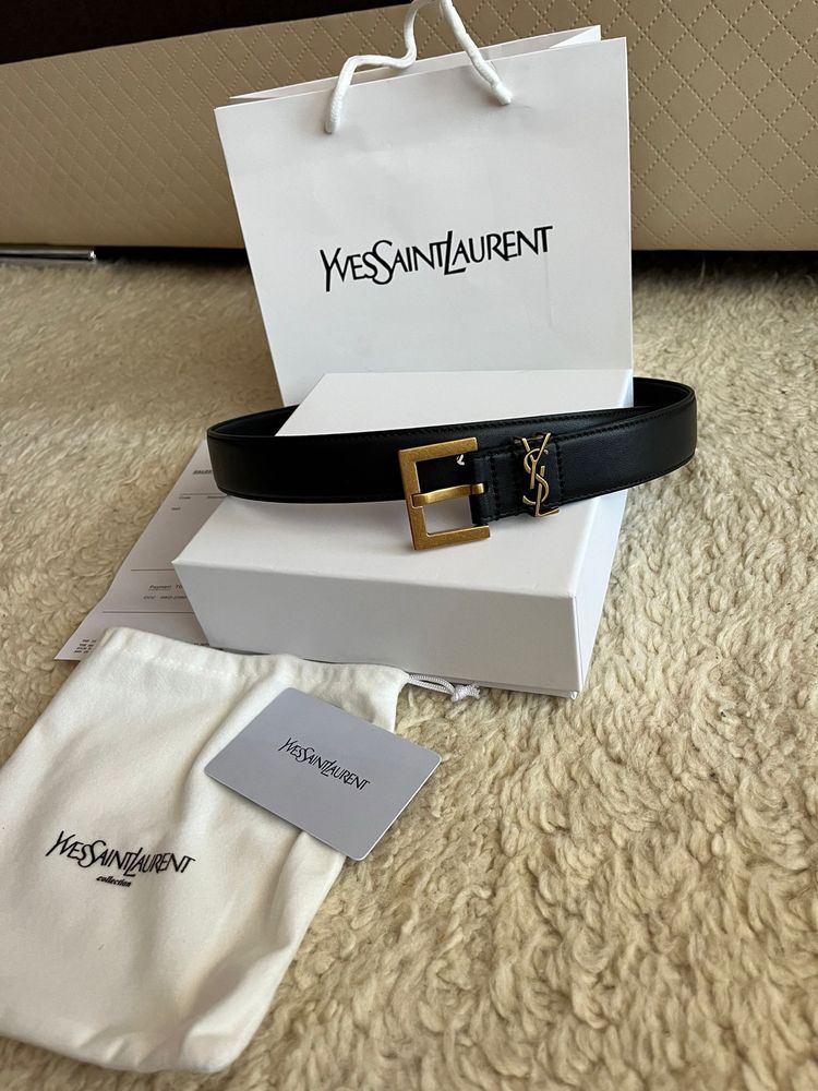 Od ręki pasek YSL, Saint Laurent, czarny, numery seryjne