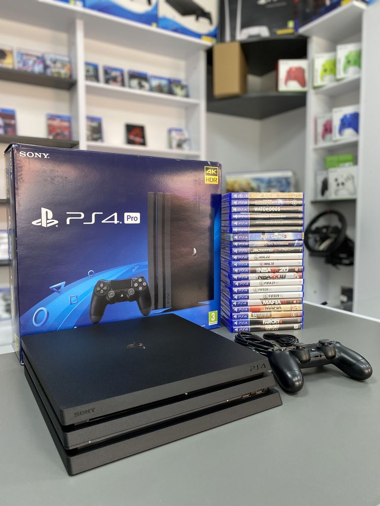 PlayStation 4 Pro + 3 гри на вибір, з гарантією !