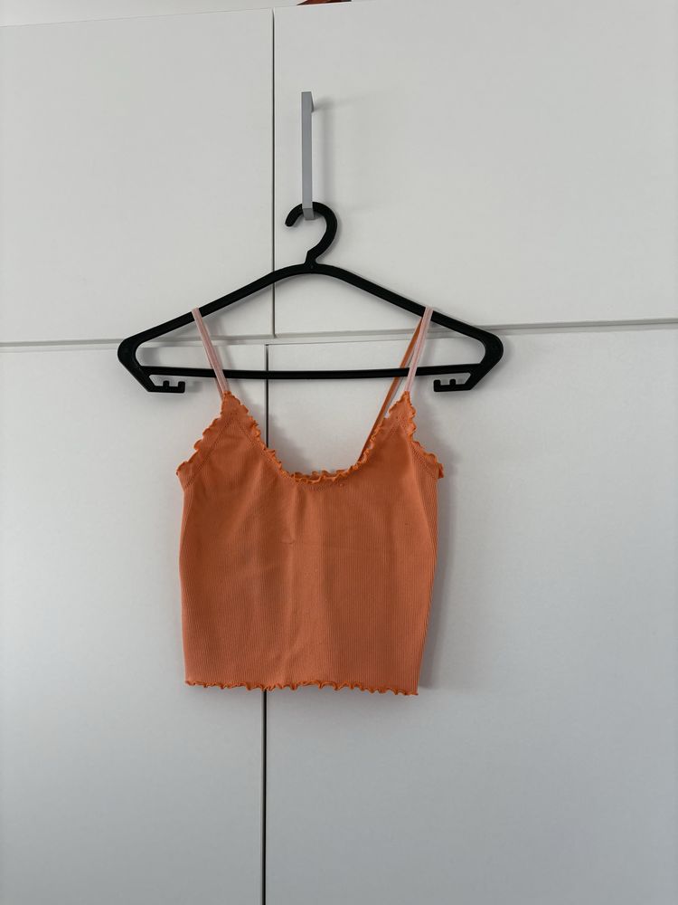 Top Laranja Bershka
