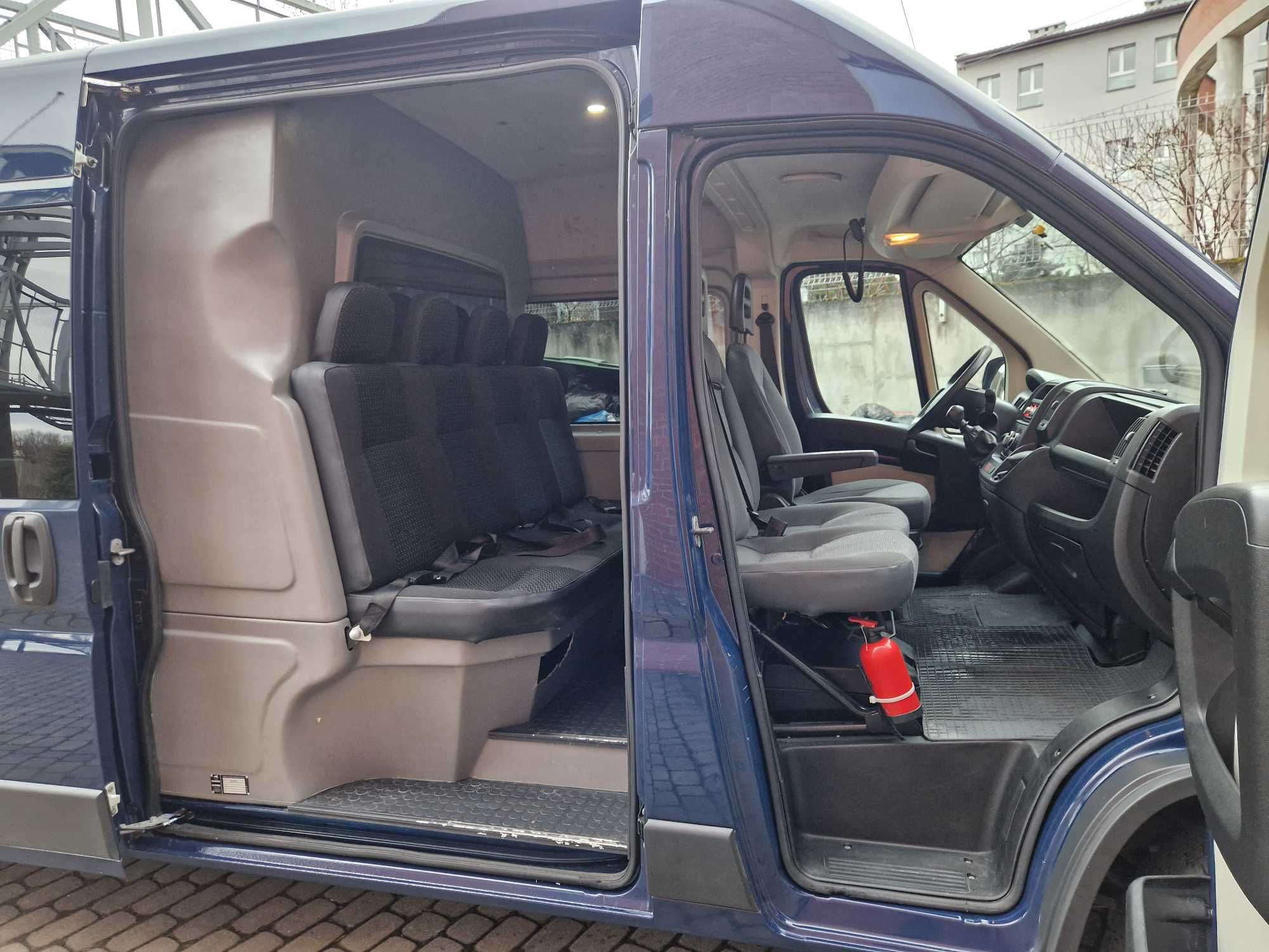 Peugeot Boxer Brygadówka 7 Osób L3H2 Krajowy 1Wł Klima ducato F-Vat23%