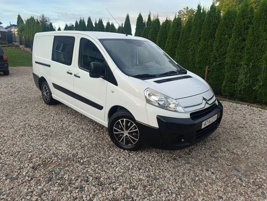 Citroën Jumpy  Long, 2.0HDI, 6-osobowy, klima, brygadówka, Serwis, 2010r. nie scudo