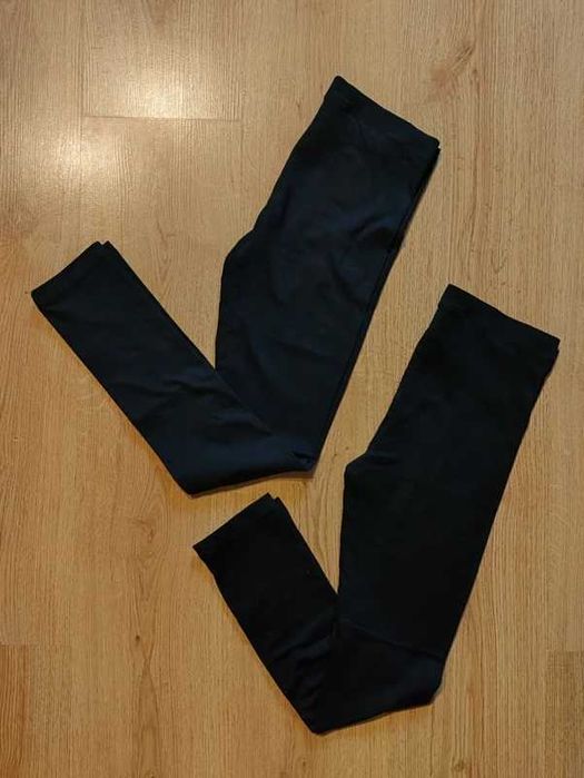 Dwie pary legginsy dla dziewczynki bawełna