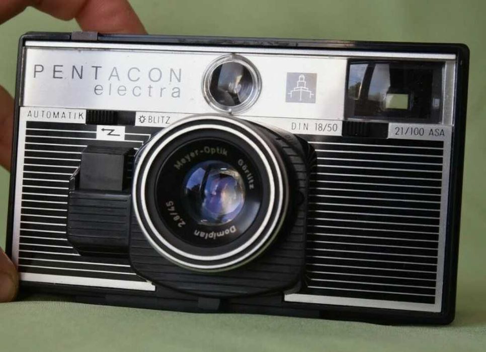 Rzadki Pentacon Electra Automatik z Domiplanem Meyer - Optik 2,8/45mm