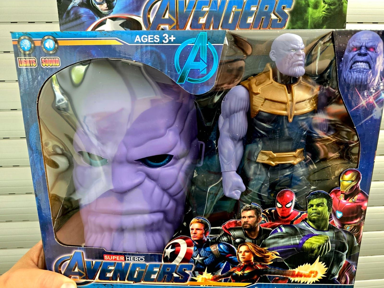 Duża figurka Thanos + maska zestaw nowe Avengers