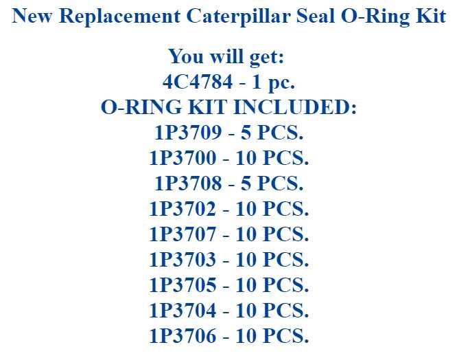 Набор уплотнительных колец для гидравлики CAT CTP 4C4784