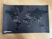 Dekoracja ścienna mapa świata Pinworld