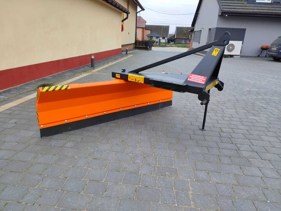 Pług do śniegu spych-do ciągnika na tył-OBROTOWY-solidny blacha 4mm