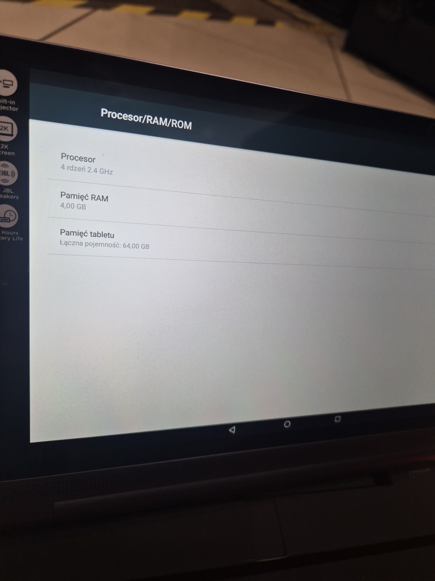 Lenovo YOGA Tab 3 Pro projektor 2k 4gb/64gb Jblx4